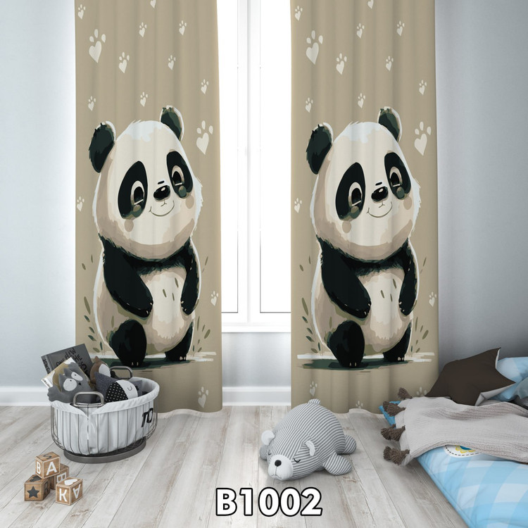 پرده چاپی بامبو(پاندا)
